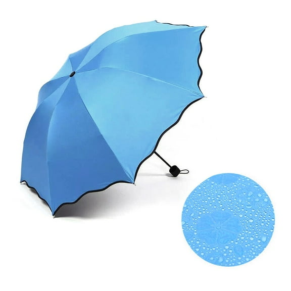 Windproof UV Protection Flower Design Folding Umbrella