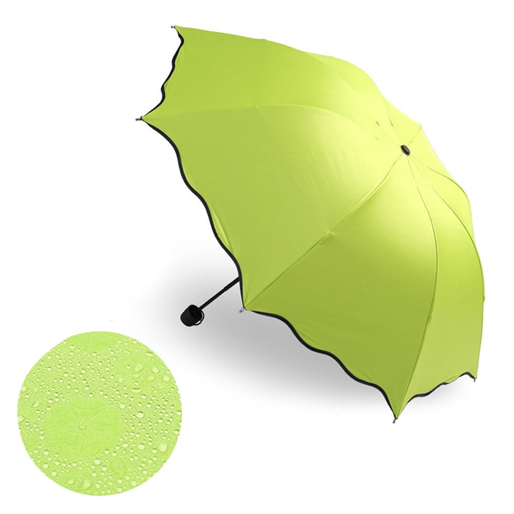 Windproof UV Protection Flower Design Folding Umbrella