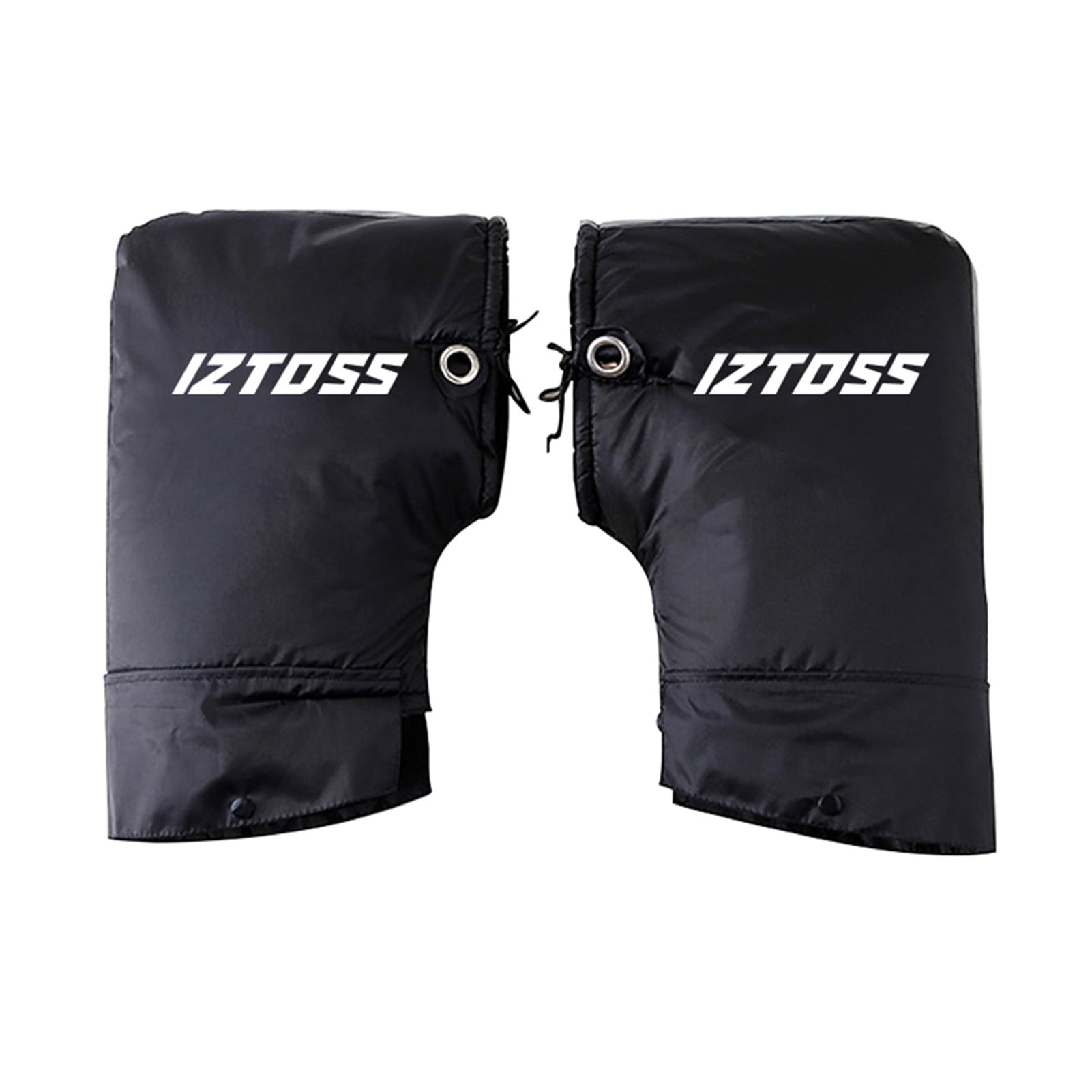 Windproof Waterproof Motorcycle Handlebar Gloves - Keep Your Hands Warm and Dry - Grip Handlebar Muffs - Black - Protect Your Hands in Cold and Wet Weather.