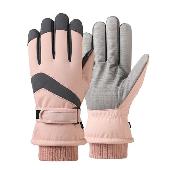 Windproof Waterproof Ski Women Glove with Touchscreen Thermal Lining Anti-Slip for Work Cycling Motorcycle Snowboarding