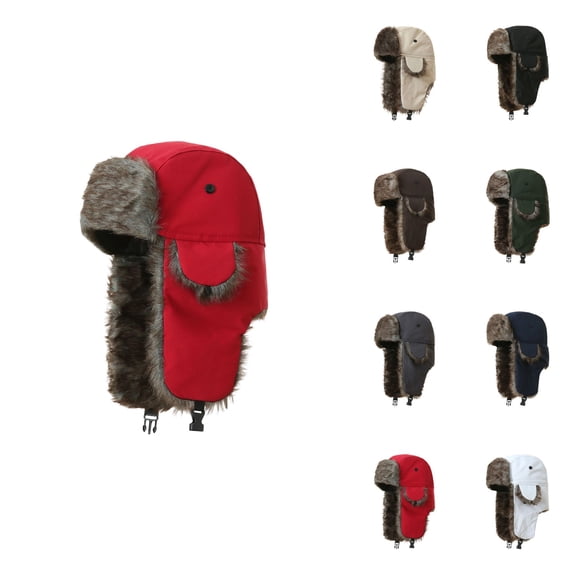 Windproof Waterproof Trapper Hat with Ear Flaps Ã¢ÂÂ Warm Winter Hat for Men and Women, Unisex Cold Weather Ski Snow Hat