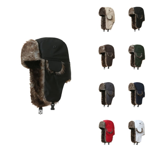 Windproof Waterproof Trapper Hat with Ear Flaps Ã¢ÂÂ Warm Winter Hat for Men and Women, Unisex Cold Weather Ski Snow Hat