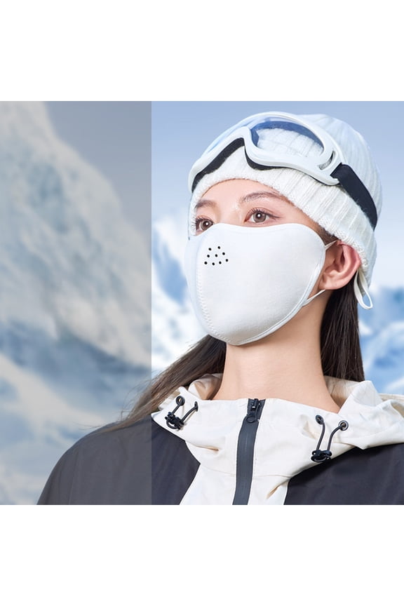 Windproof Winter Face Mask,Fluff Warm Facial Covers,Breathable Air Vents,Multi Scene Cold Resistant Gears,Lightweight Shield Wraps,Comfort Protective Accessories for Skiing Riding Outdoor Sports