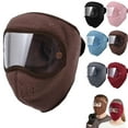 thumbnail image 1 of Windproof Winter Full Face Mask with Anti-Fog Goggles for Men & Women, Warm Protection for Skiing, Riding & Outdoor Sports,Coffee, 1 of 7