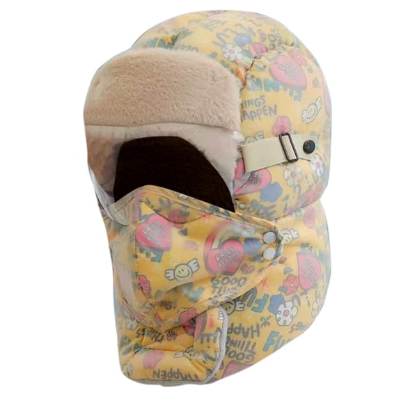 Windproof Winter Hat with Goggles, Full Cover Thermal Ski Mask for Cold Weather, -Lined Balaclava for Skiing, Motorcycle Riding, Camping and Outdoor Sports