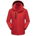 thumbnail image 1 of Windproof Winter Warm Coats for Womens Plus Size Men And Women Couple Style Sprinting Suit Three In One Or Two Outdoor Ski Riding Suit Hooded Warm Coat, 1 of 4