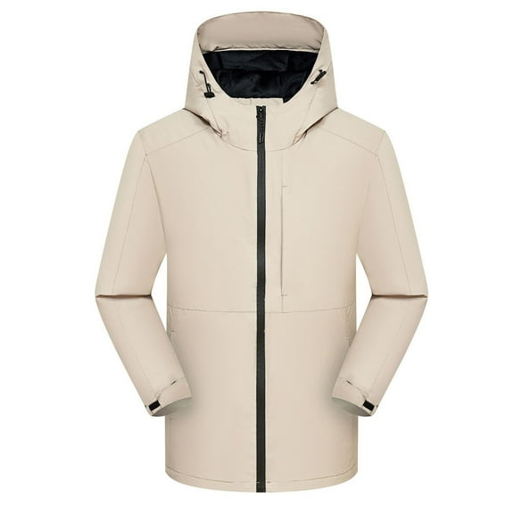 Windproof Winter Warm Coats for Womens Plus Size Men And Women Men And Women Sprint Coat Plush Thickened Outdoor Ski Suit Hooded Warm Coat