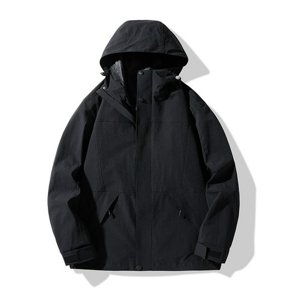 Windproof Winter Warm Coats for Womens Plus Size Sprinting Suit Men's And Women's Couple Style Jacket Coat Detachable Hatwater Proofing Windproof Outdoor Sprinting Suit