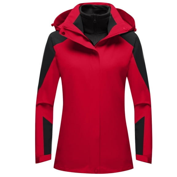 Windproof Winter Warm Coats for Womens Zip Up Warm Outdoor Leisure Charge Coat Men's And Women's Windproof And Rainproof Mountaineering Suit Group Purchase Work Suit Gifts for Womens