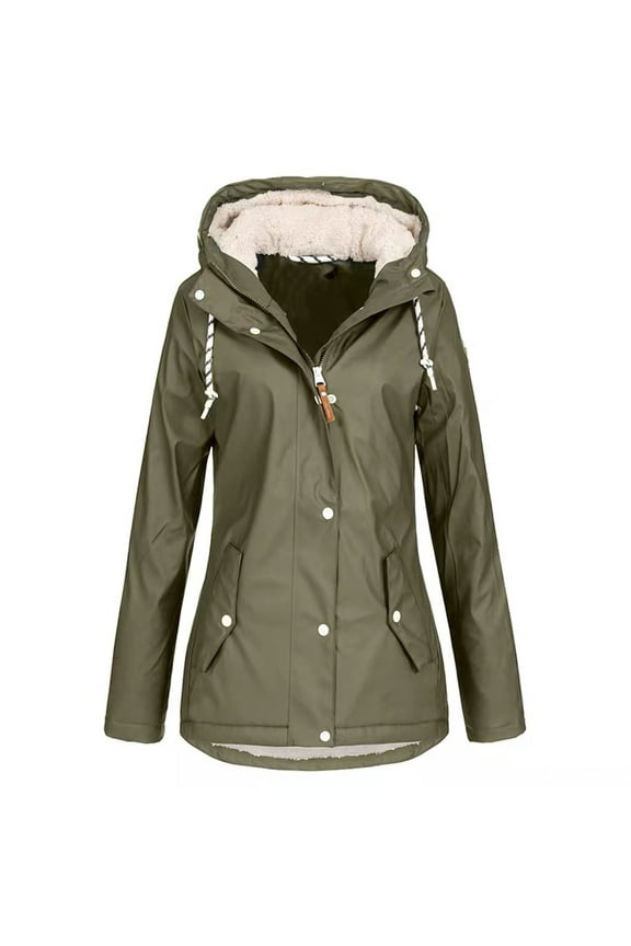 Windproof Winter Warm Coats for Womens Plus Size Fleece Outdoor Sportswear Hooded Mountaineering Jacket Hardshell Jacket