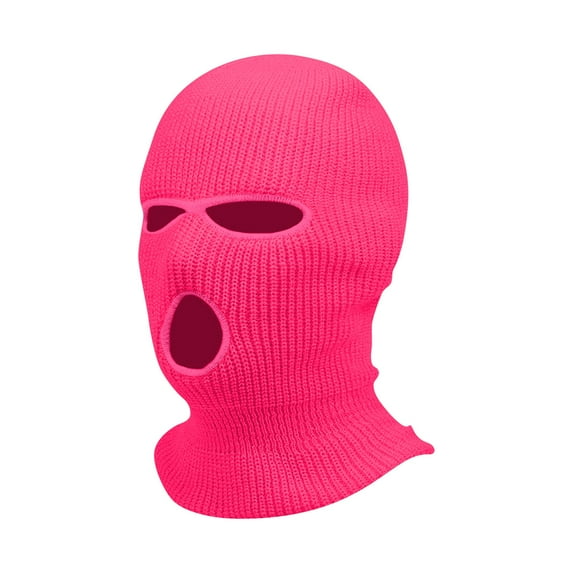 Windproof Wool Ski Mask with Breathing Holes - 3 Hole Balaclava for Cycling & Snow Sports, Candy Color Outdoor Gear