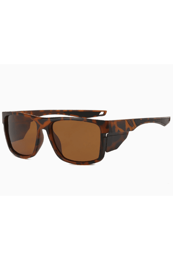 Windproof polarized sunglasses, tactical camouflage sunglasses, outdoor UV protection fishing retro glasses