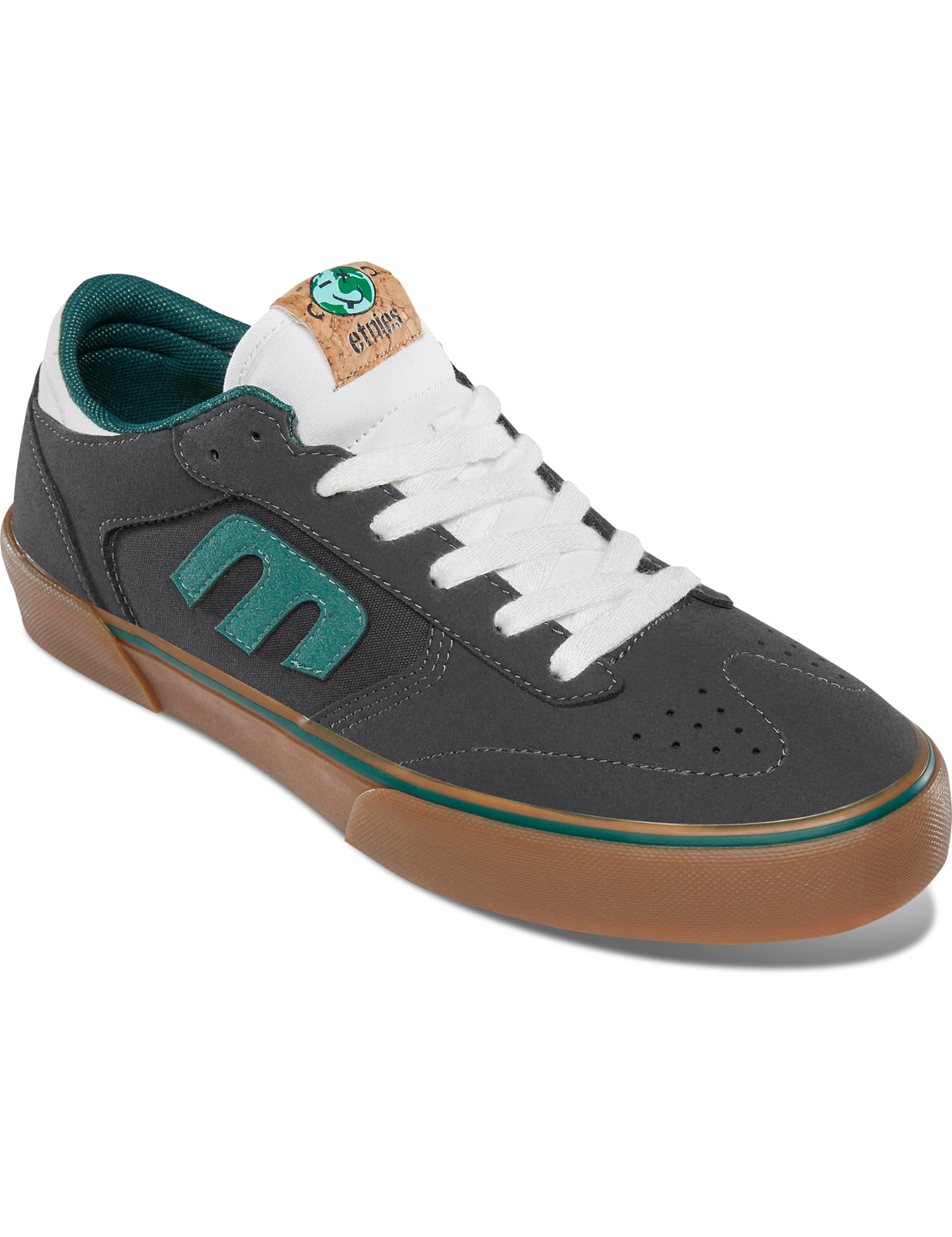 Windrow Vulc Trainers [Dark Grey/ White/Gum] - Walmart.com