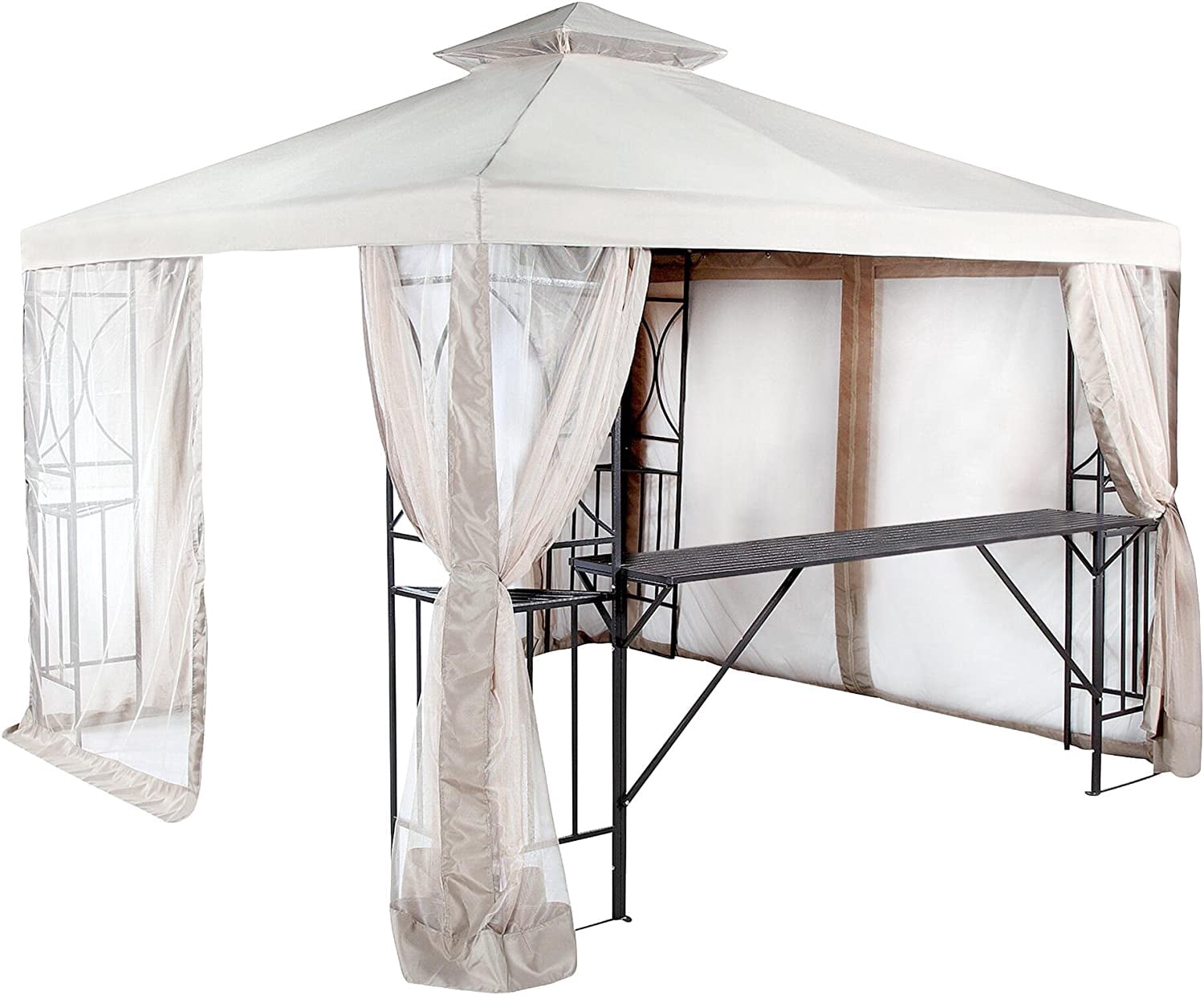 Copertura Superiore Di Ricambio Per Tettoia Da Patio 300 X 300 Cm Per Padiglione Del Vino A Due Piani 88448833