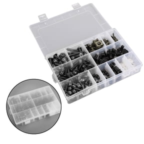 Windscreen Fairing Bolts Kit 223PCS Black For Yamaha/Honda/Kawasaki/Ducati