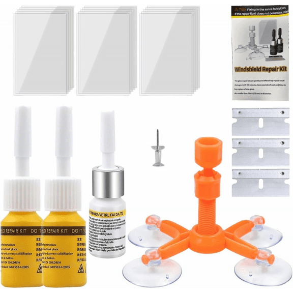 Windscreen Repair Kit For Repairing Chips & Cracks in Windshield Glass