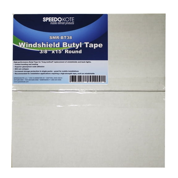 Windshield Butyl Tape, doors, headlights, Sealant, 3/8 x 15 roll, SMR-BT38