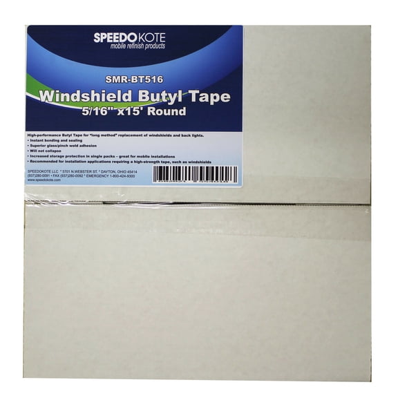 Windshield Butyl Tape, doors, headlights, Sealant, 5/16 x 15 roll, SMR-BT516