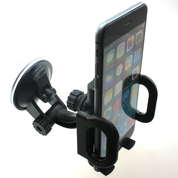 Windshield Car Mount for Orbic Myra 5G UW, Magic 5G Phones - Holder Glass Cradle Rotating Dock Suction W2K