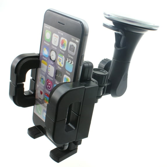 Windshield Car Mount for Samsung Galaxy A06 - Holder Glass Cradle Swivel Dock for Galaxy A06