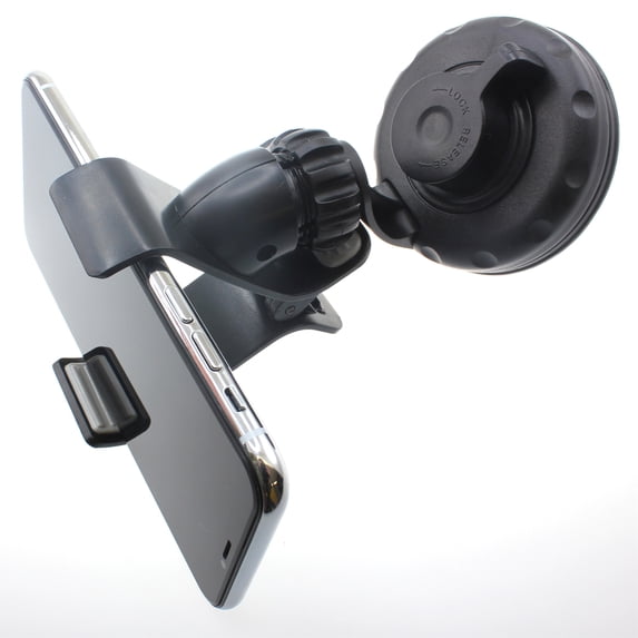 Windshield Car Mount for Samsung Galaxy A55/A35/A25 5G - Holder Glass Cradle Swivel Clip
