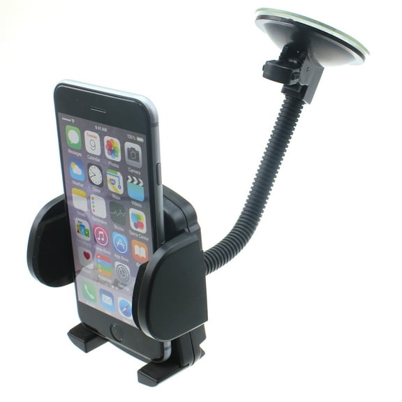 Windshield Car Mount for iPhone 16/Pro/Max/Plus - Holder Glass Cradle Swivel Dock for iPhone 16/Pro/Max/Plus