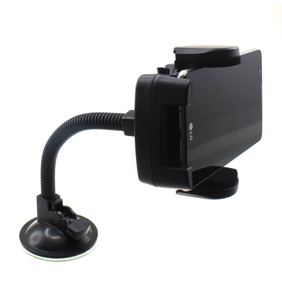 Windshield Car Mount for iPhone 16/Pro/Max/Plus - Holder Glass Cradle Swivel Dock