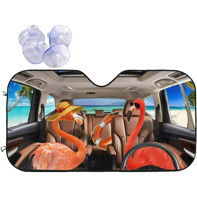 Windshield Car Sunshade Funny Terriers Dog Driver Windshield Sun Shade