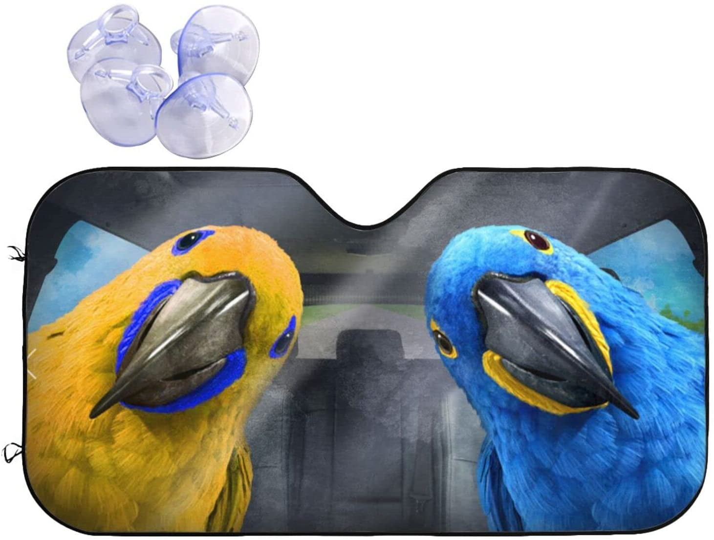 Windshield Car Sunshade Funny Terriers Dog Driver Windshield Sun Shade