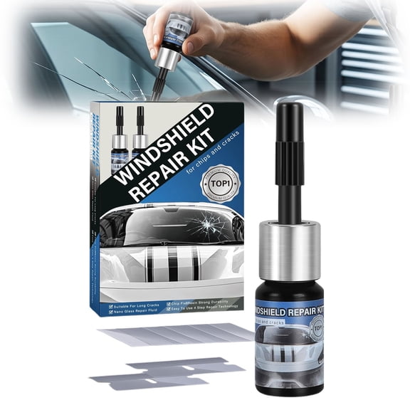 Windshield Chip & Crack Repair Kit – 30ml Auto Glass Repair Liquid, UV Resin for Cracks & Chips, DIY Windshield Repair Tool（1PC）