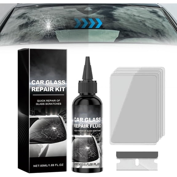 Windshield Chip Repair Kit, 2025 Upgrade Car Windshield Crack Repair Kit, Eyeglass Repair Kit for Quick Cracks Gone, for Fix Windows, Mirrors, Glasses