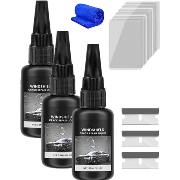 Windshield Chip Repair Kit - 2026 New Windshield Crack Repair Kit, Windshield Repair Liquid, Glass Repair Liquid for Cracks, Car Window Repair Kit for Glass, Mirror, All Crack Types