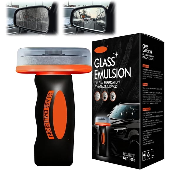 On-the-Go Windshield Clarity Kit - Quick Spray for Exterior/Interior Glass, Cleans Smudges & Enhances Rain Repellency for Improved Driving Visibility