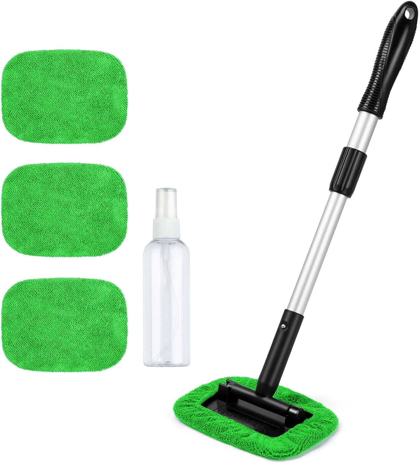 Telescopic Windshield Cleaning Brush With Microfiber Head - Extendable Car Window Cleaner Tool For Auto Glass - View #4