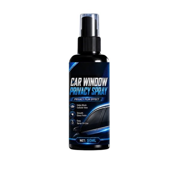 Windshield Cleaner Spray with Privacy Protection 2-in-1 Car Glass Cleaner & Anti-Peep Coating for Windshields Windows Mirrors, One-Way Vision Effect for Interior Auto Glass, 1.7oz