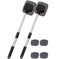 thumbnail image 1 of Windshield Cleaner Tool, Car Inside Window Cleaning Tool with Retractable Handle, with Replacement Head(2Set), 1 of 3