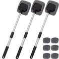 thumbnail image 1 of Windshield Cleaner Tool, Car Inside Window Cleaning Tool with Retractable Handle, with Replacement Head(3Set), 1 of 3