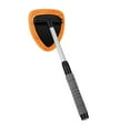 thumbnail image 1 of Windshield Cleaner Tool, Car Interior Detailing Cleaning Kit,16.5'' Car Window Cleaning Supplies with Handle Include 1 Reusable Washable Microfiber Pads (Orange), 1 of 5