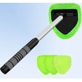 thumbnail image 1 of Windshield Cleaner Tool – Car Interior Window Cleaning Kit with Extendable Handle & Microfiber Pads, Wiper Brush for Car & Home Windows, 1 of 4