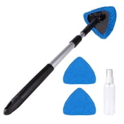 ITTAHO Windshield Clean Tool Car Window Glass Wash Brush with Extendable Handle Spray Bottle 3pcs Microfiber Pads