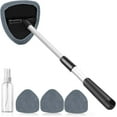 thumbnail image 1 of Windshield Cleaning Tool, Car Window Cleaner Windshield Cleaner with 4 Reusable and Washable Microfiber Pads and Extendable Handle Auto Inside Glass Wiper Kit (Green), 1 of 6