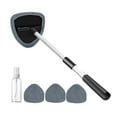 thumbnail image 1 of Windshield Cleaning Tool, Car Window Cleaner Windshield Cleaner with 4 Reusable and Washable Microfiber Pads and Extendable Handle Auto Inside Glass Wiper Kit, 1 of 4