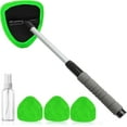 thumbnail image 1 of Windshield Cleaning Tool, Car Window Cleaner Windshield Cleaner with 4 Reusable and Washable Microfiber Pads and Extendable Handle Auto Inside Glass Wiper Kit, 1 of 7