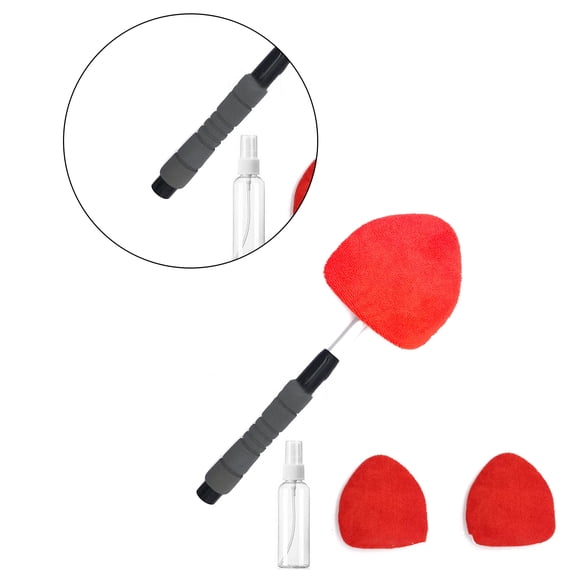 Windshield Cleaning Tool, Car Window Cleaner Windshield Cleaner with 3 Reusable and Washable Microfiber Pads