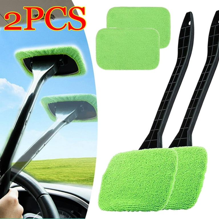  2Pcs Update Car Dust Cleaner Brush, 2 in 1 Strip