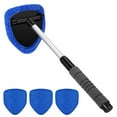 thumbnail image 1 of Windshield Cleaning Tool, Ongmies Car Window Cleaner, Car Windshield Cleaner Kit - Extendable 15.9"-21" Handle, 4 Microfiber Pads, Auto Glass Brush, 1 of 5