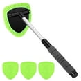 thumbnail image 1 of Windshield Cleaning Tool, Ongmies Car Window Cleaner, Car Windshield Cleaner Kit - Extendable 15.9"-21" Handle, 4 Microfiber Pads, Auto Glass Brush, 1 of 5