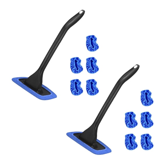 Windshield Cleaning Tools/ Windshield Cleaner Tool Car Windshield Cleaning Tool Windshield Cleaning Wand Auto Window Cleaner 5 Pieces Reusable Cloth For Car Interior Dirty Car Washing Brushes (2pcs)