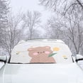 thumbnail image 1 of Windshield Cover For Ice And Snow,Car Front Glass Snow Shield Snow Cover Winter Window Frost Cover Car Decorative Cute Fashion, 1 of 8