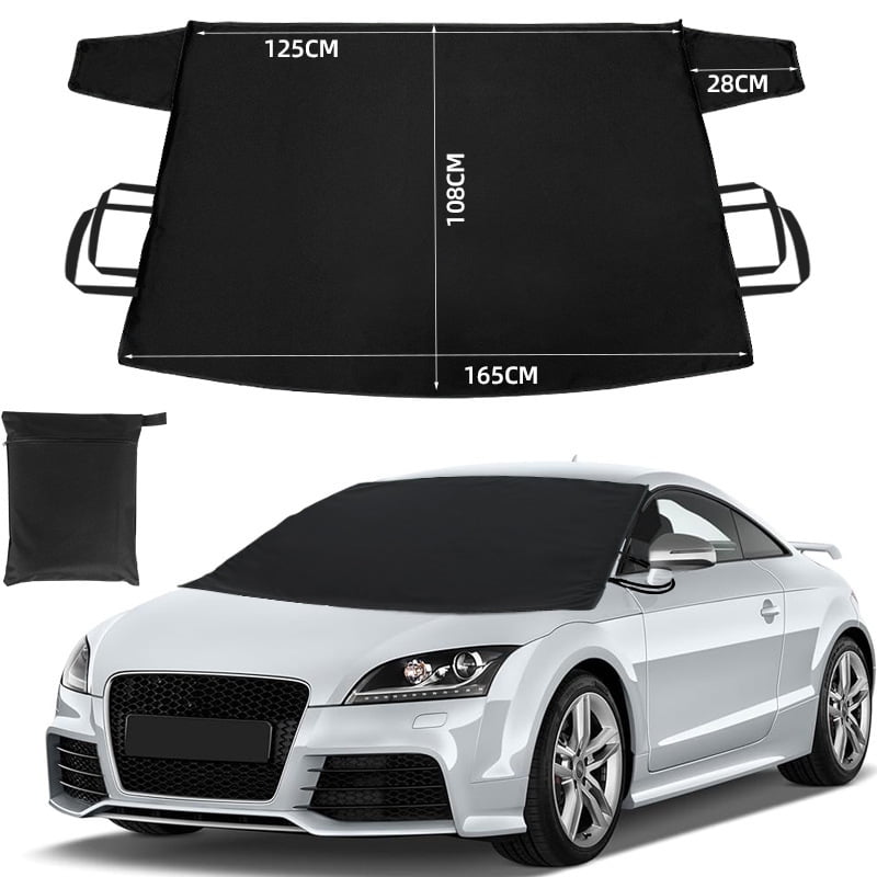 Windshield Cover for Ice and Snow | Heavy Duty 600D Oxford Fabric | Windshield Protector for Cars, SUVs, Trucks | Secure Fit Waterproof Frost Cover | Winter Car Accessories | Medium-64.9*42.5 inch - Walmart.com